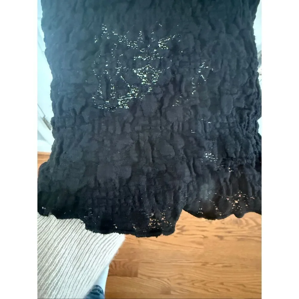 Lucky Brand Black Textured Stretch Swing Tank sz XXL - Picture 7 of 10